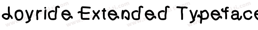 Joyride Extended Typeface字体转换